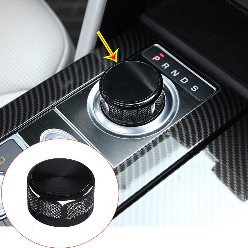 YUECHI Car Styling Interior Console Gear Shift Knob Cover Trim for Land Rover Discovery Sport Range Rover Vogue SE Upgrade to SV Decoration 2013-2016 Auto Accessory (Black) - Image 1
